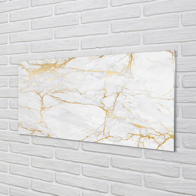 Acrylic print Marble stone wall