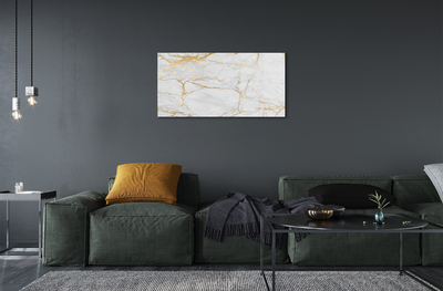 Acrylic print Marble stone wall