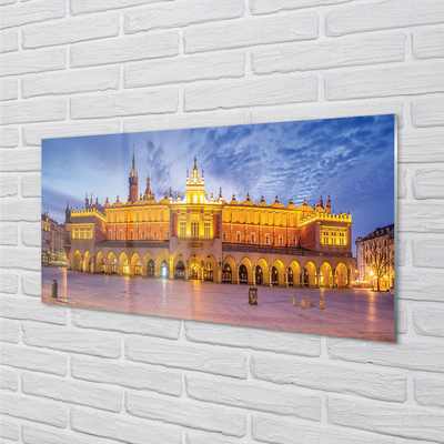 Acrylic print Sunset krakow material