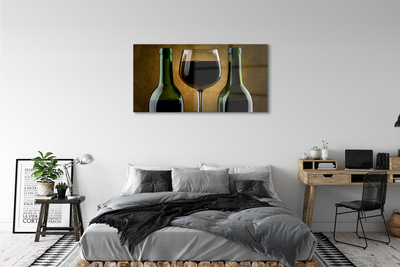 Acrylic print 2 wine glass bottles