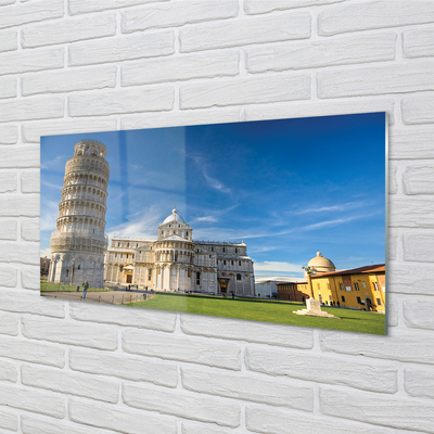 Acrylic print Italy tower of pisa cathedral