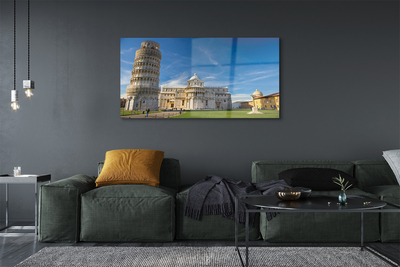 Acrylic print Italy tower of pisa cathedral