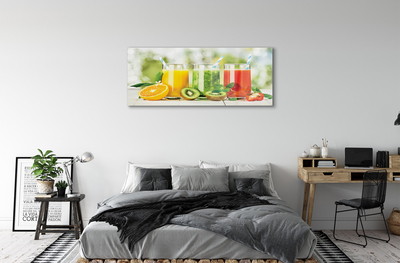 Acrylic print Cocktails erdbeerkiwi