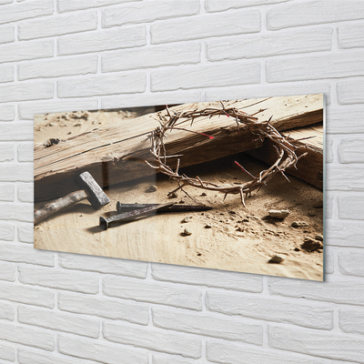 Acrylic print Hammer cross