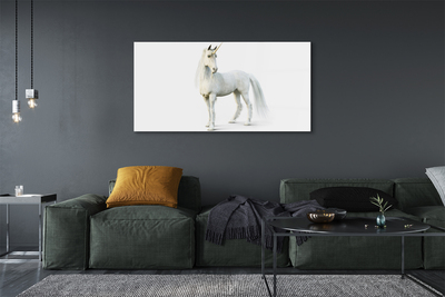Acrylic print White unicorn