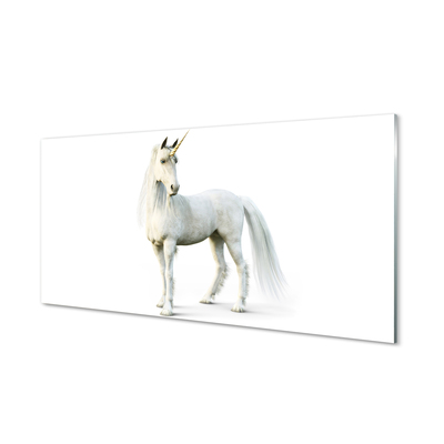 Acrylic print White unicorn