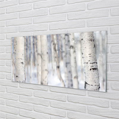 Acrylic print Winter trees in snow
