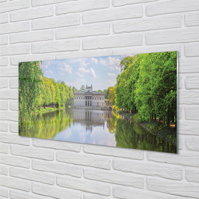 Acrylic print Warsaw palace of lake forest