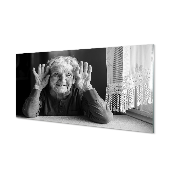Acrylic print Older woman