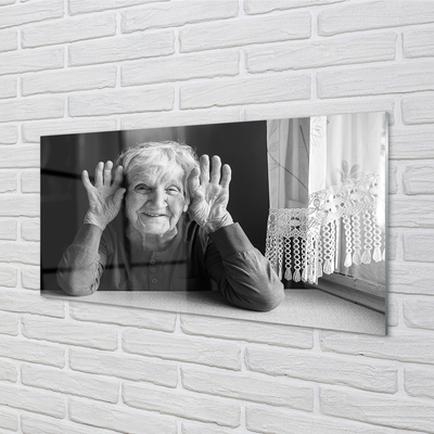 Acrylic print Older woman