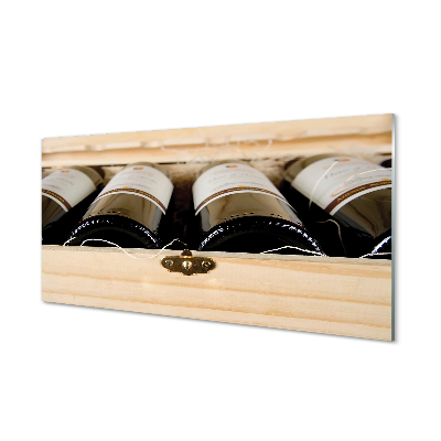 Acrylic print Wine bottles in a box