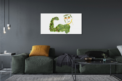 Acrylic print Character with vegetables