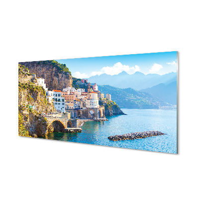 Acrylic print Seagoing vessels from italy coast
