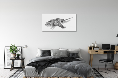 Acrylic print Unicorn drawing