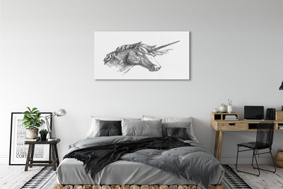 Acrylic print Unicorn drawing
