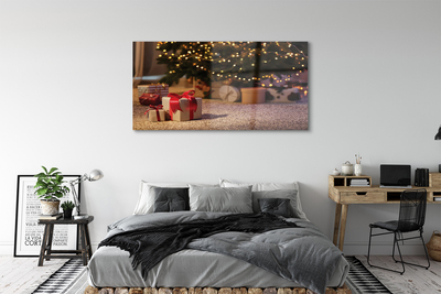 Acrylic print Christmas tree gifts