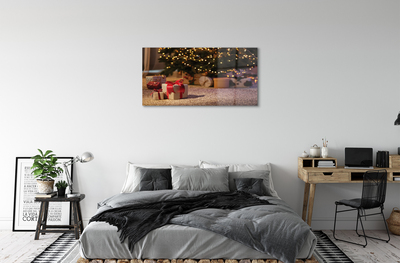 Acrylic print Christmas tree gifts
