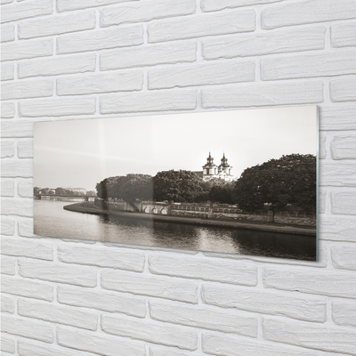 Acrylic print River bridge krakow