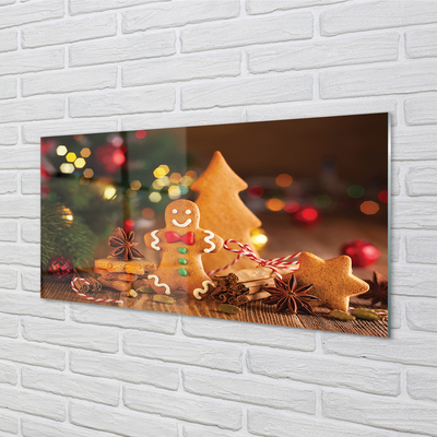 Acrylic print Gingerbread balls