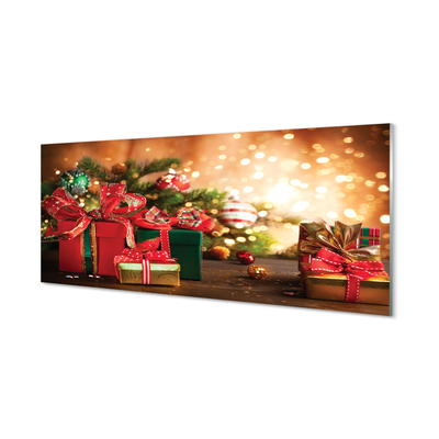 Acrylic print Christmas decorations gift lights