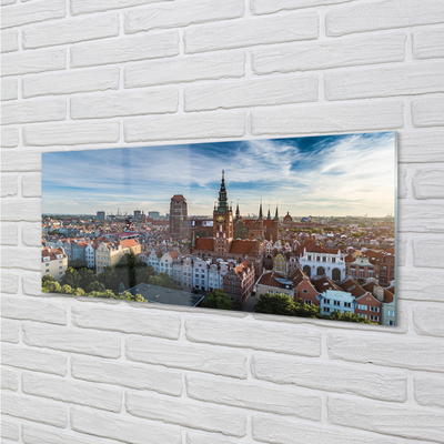 Acrylic print Church gdansk panorama