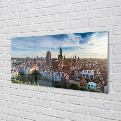 Acrylic print Church gdansk panorama