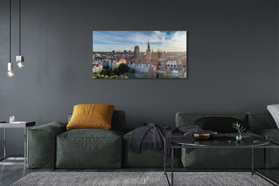 Acrylic print Church gdansk panorama