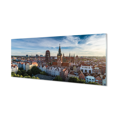 Acrylic print Church gdansk panorama