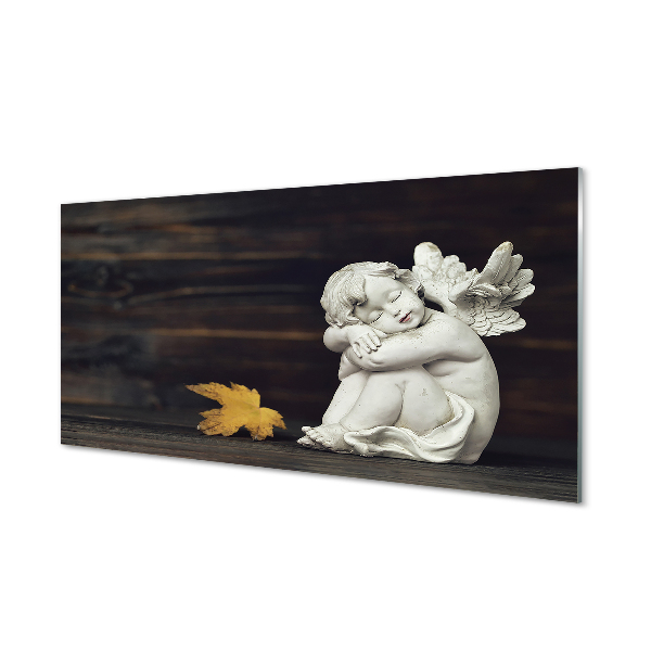 Acrylic print Sleep board angel leaves