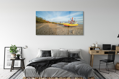 Acrylic print Boats gdansk seestrand