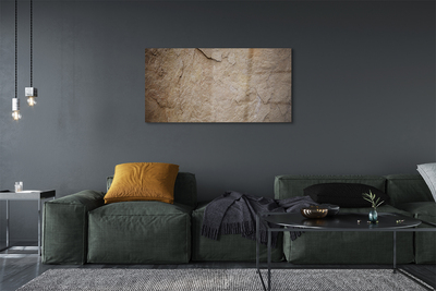 Acrylic print Stone wall structure