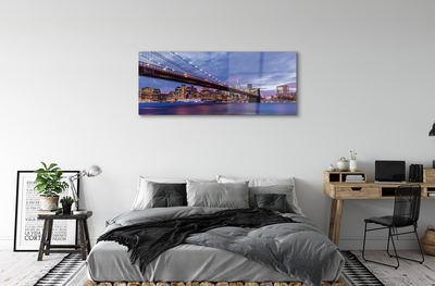 Acrylic print Most skyscrapers sunset
