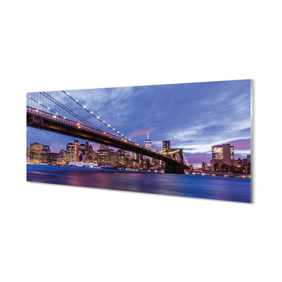 Acrylic print Most skyscrapers sunset