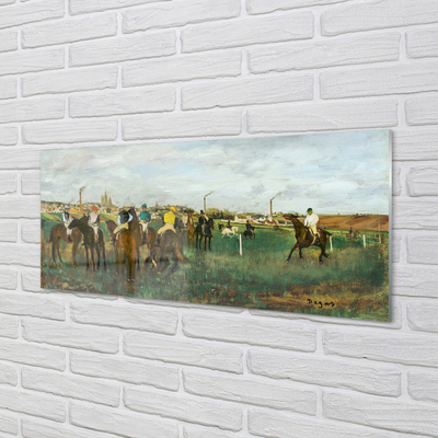 Acrylic print Hunt racehorses