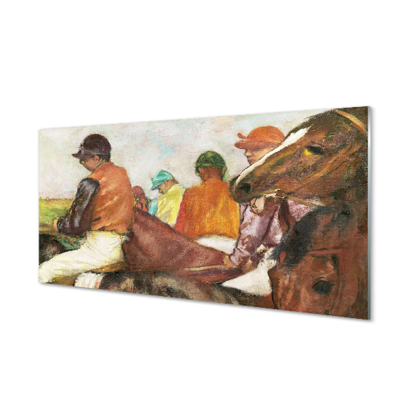 Acrylic print Equestrian horse race
