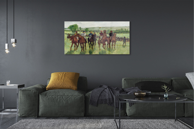Acrylic print Riding on horseback art