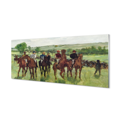 Acrylic print Riding on horseback art