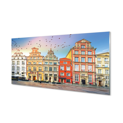 Acrylic print Gdansk old town building