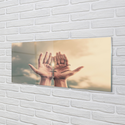 Acrylic print Heaven cross hands