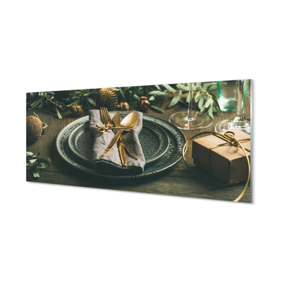 Acrylic print Covered plates balls gifts
