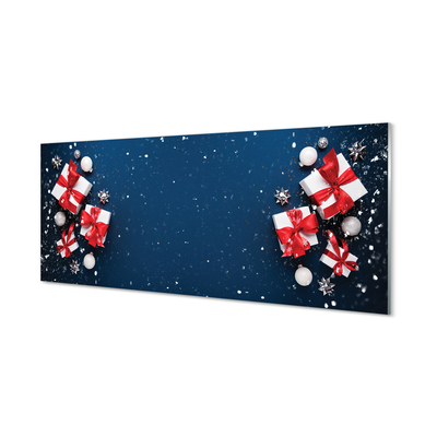 Acrylic print The gifts snow