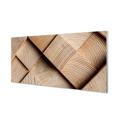 Acrylic print Nodes of the wood grain