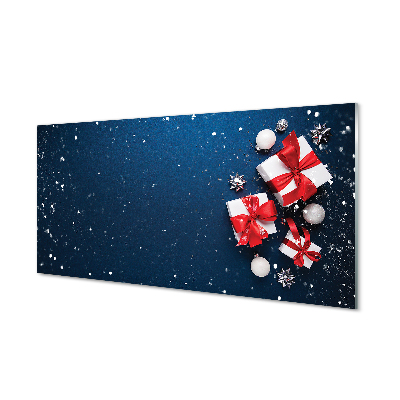 Acrylic print The gifts snow