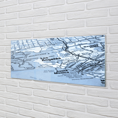 Acrylic print Map