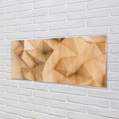Acrylic print Mosaic wood massive