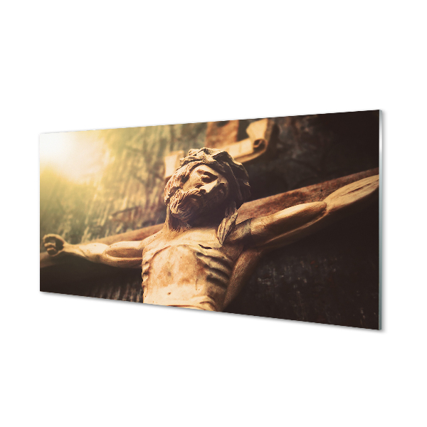 Acrylic print Jesus wood