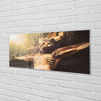 Acrylic print Jesus wood