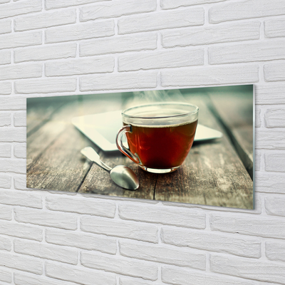 Acrylic print Heat a teaspoon of tea