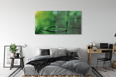 Acrylic print A drop of water close up