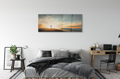 Acrylic print Top-cross sun